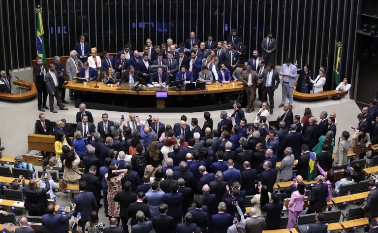 Protesto da oposição no Plenário