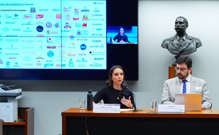Audiência Pública - Humane Washing e compromissos de sustentabilidade e bem-estar animal. Assessora, de Relações Corporativas da Alianima, Batriz Veloso. Advogado animalista e pesquisador, Yuri LIma.