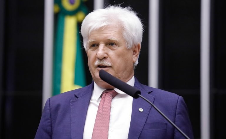 Deputado Airton Faleiro fala ao microfone