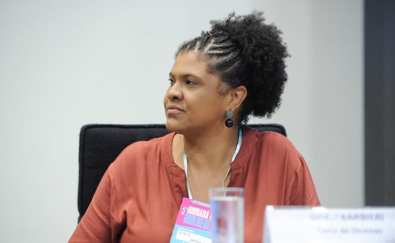 Seminário - Prevenção da Violência Política de Gênero e Raça. Coordenadora de Incidência Política da Terra de Direitos, Giseli Barbieri