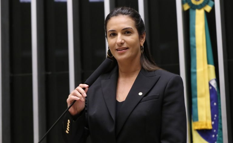 Deputada Roberta Roma (PL-BA) fala no Plenário da Câmara dos Deputados